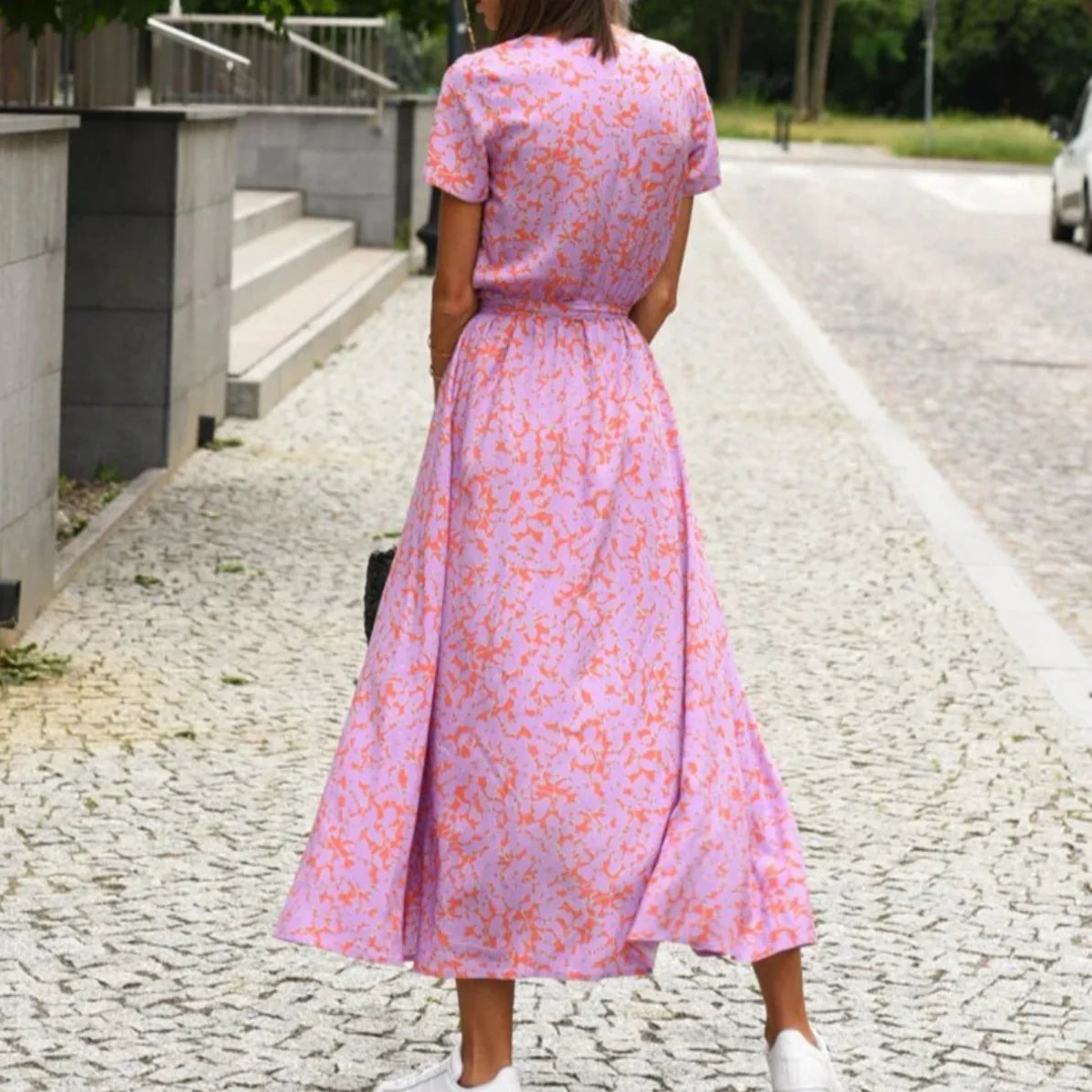 Vita Di Palma™ | Linda Dress – Flattering Fit & Breathable Elegance