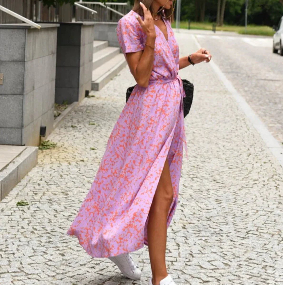 Vita Di Palma™ | Linda Dress – Flattering Fit & Breathable Elegance