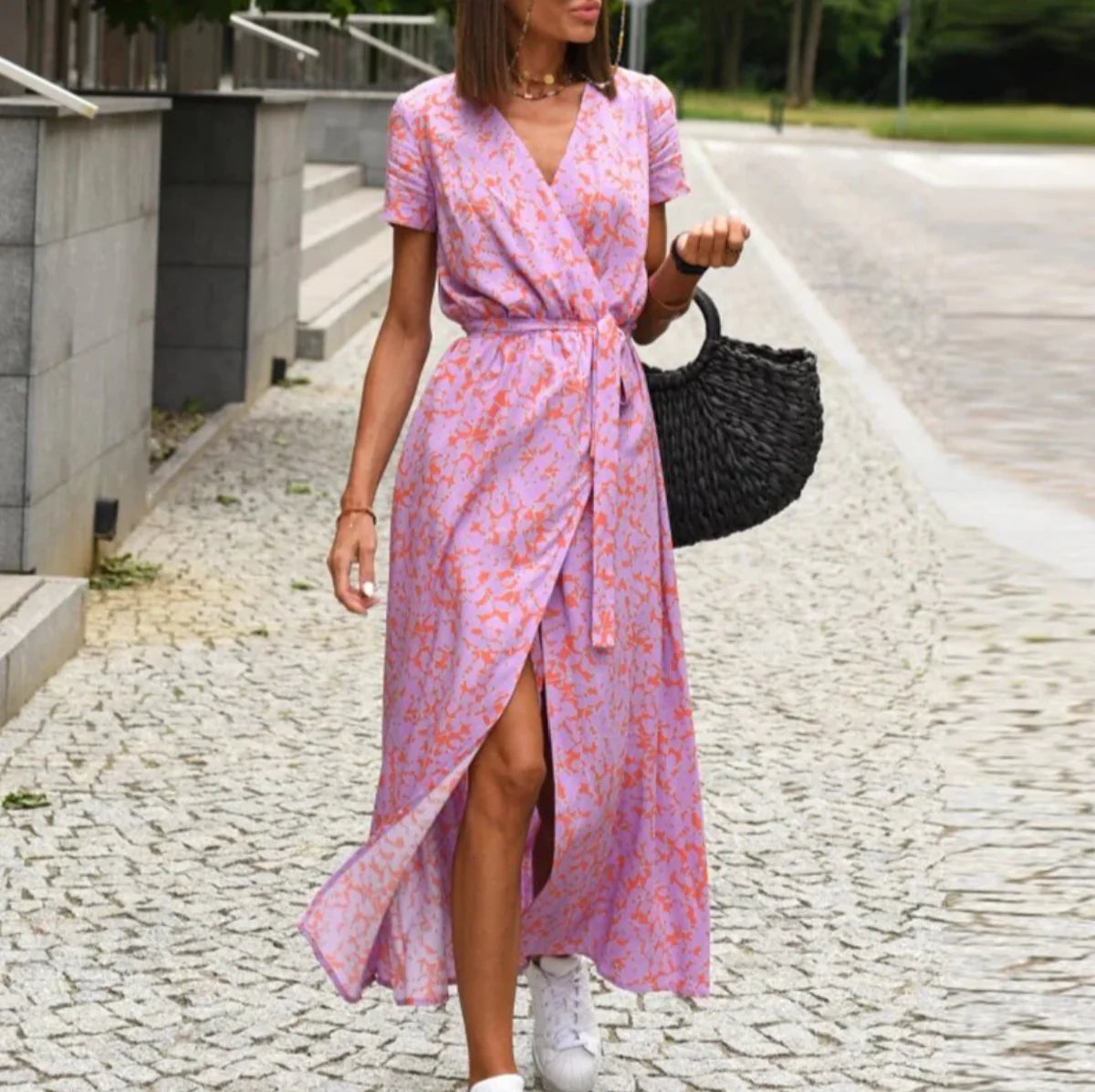 Vita Di Palma™ | Linda Dress – Flattering Fit & Breathable Elegance