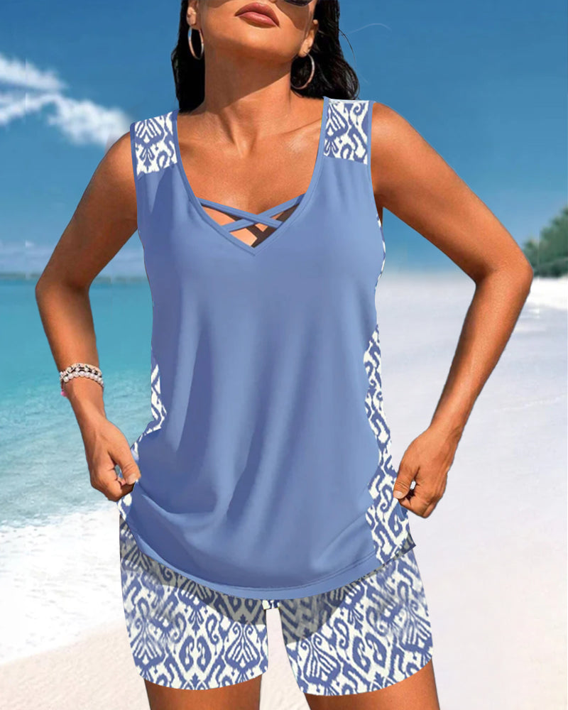 Vita Di Palma™ | V-Neck Tankini
