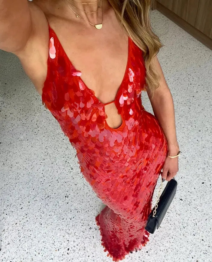 Kailani: Sequin Maxi Long Dress