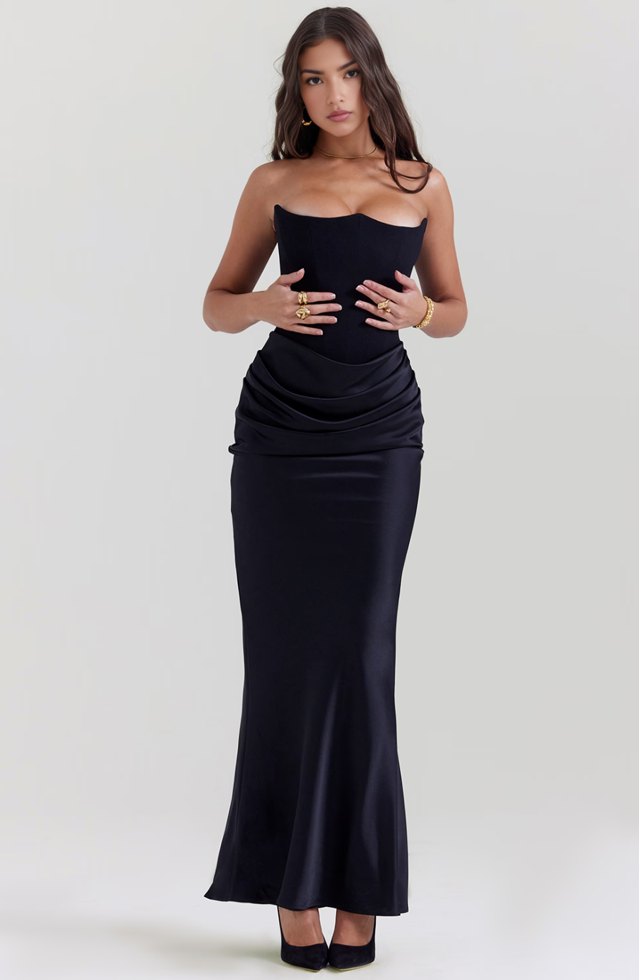 Tessa: Strapless Maxi Dress