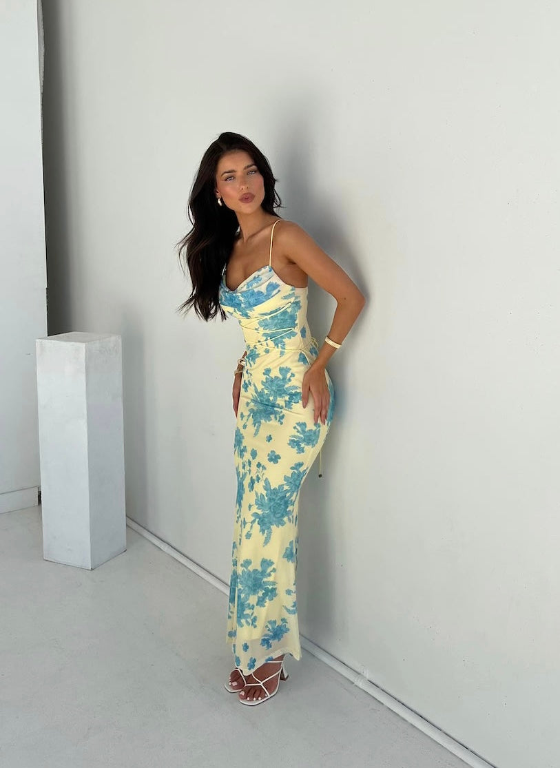 Indie: Sleeveless Floral Maxi Dress