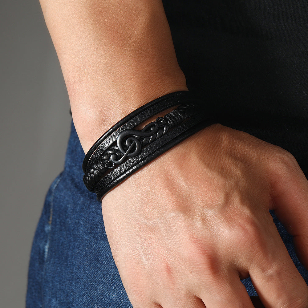 Vita Di Palma™ | Leather Bracelet for Music Lovers