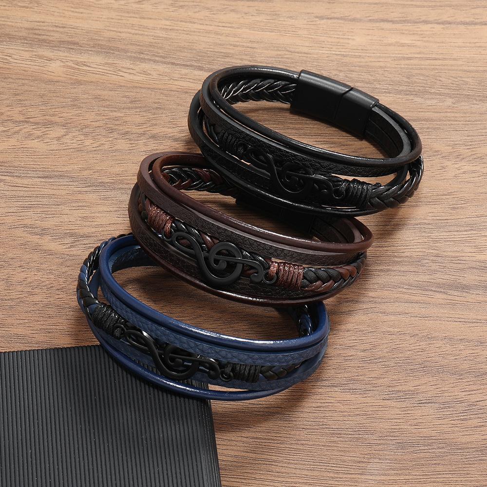 Vita Di Palma™ | Leather Bracelet for Music Lovers