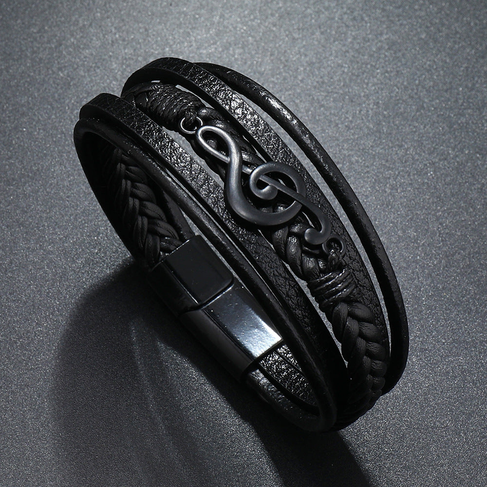 Vita Di Palma™ | Leather Bracelet for Music Lovers