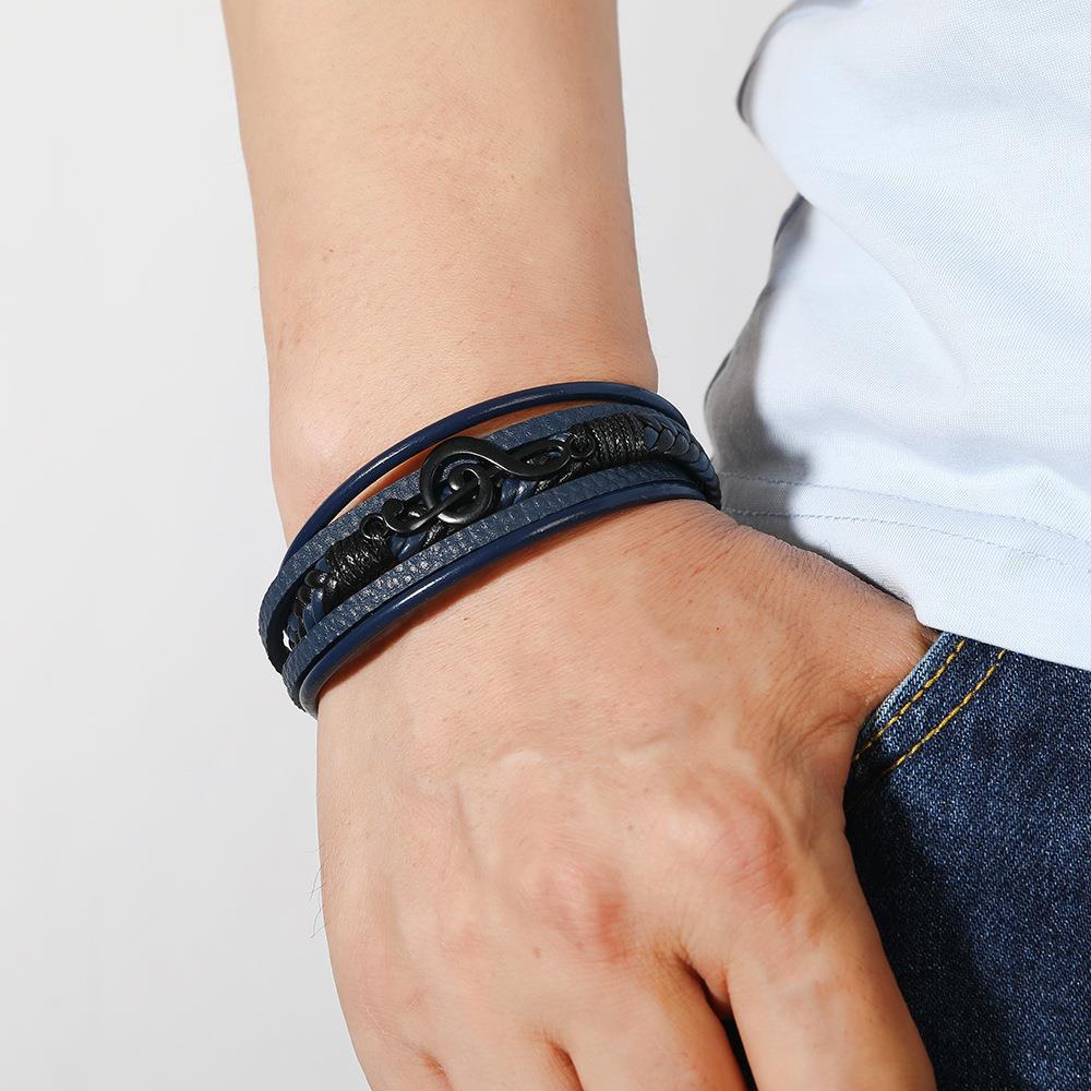 Vita Di Palma™ | Leather Bracelet for Music Lovers