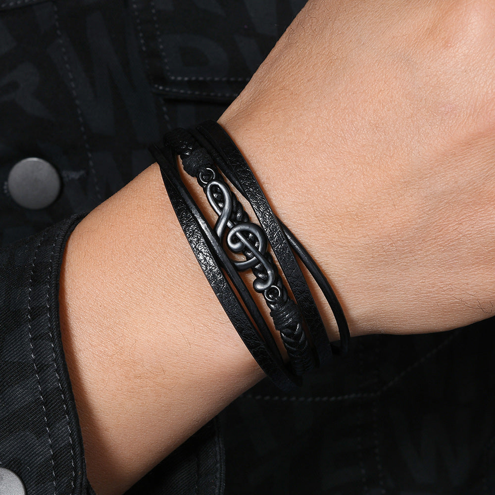Vita Di Palma™ | Leather Bracelet for Music Lovers