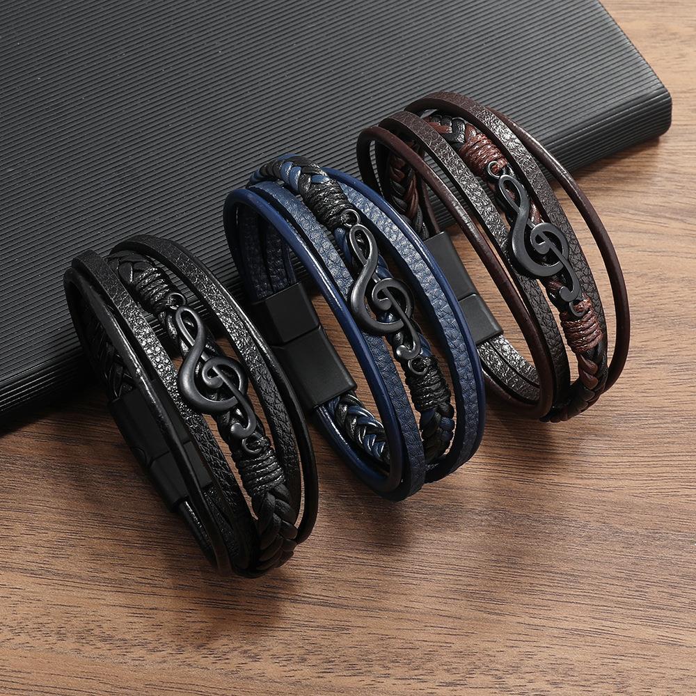 Vita Di Palma™ | Leather Bracelet for Music Lovers