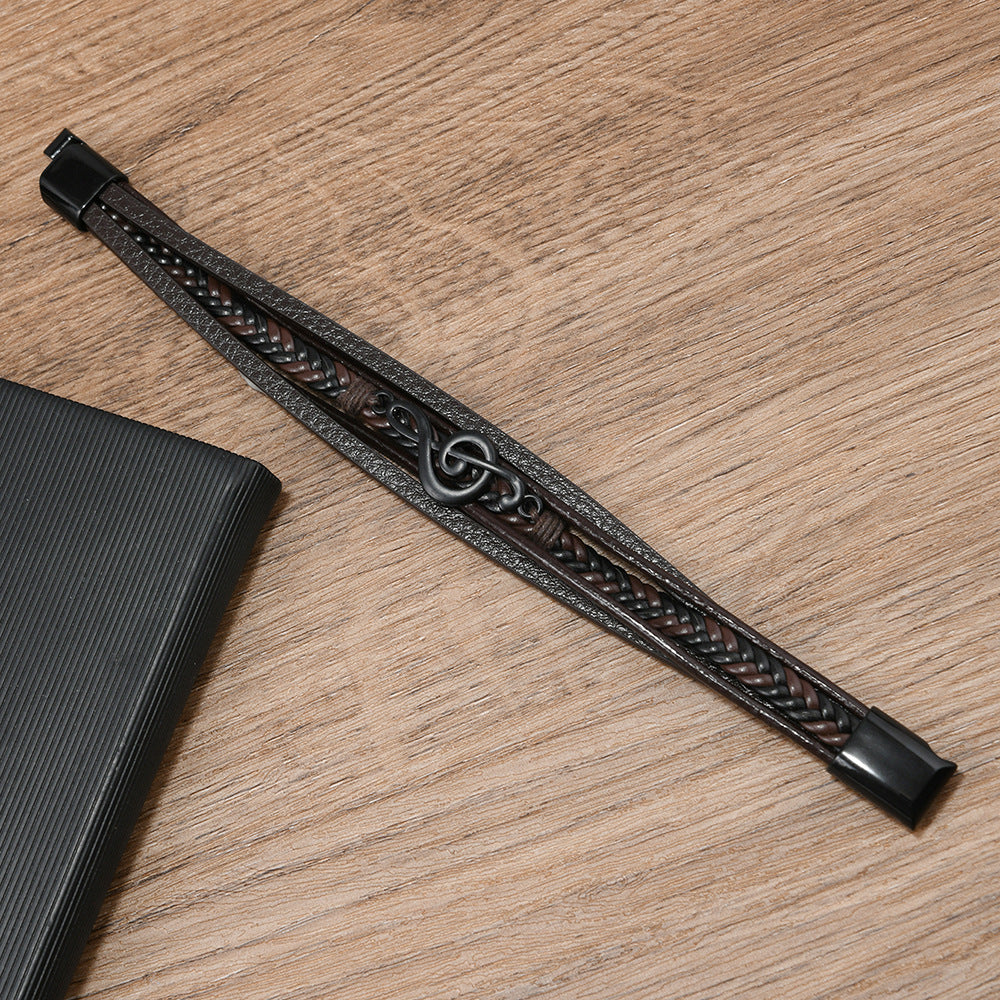 Vita Di Palma™ | Leather Bracelet for Music Lovers