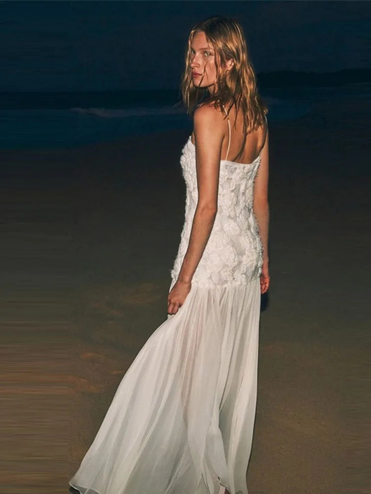 Myra: Floral Backless Maxi Dress