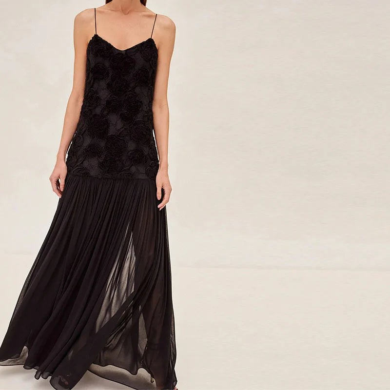 Myra: Floral Backless Maxi Dress
