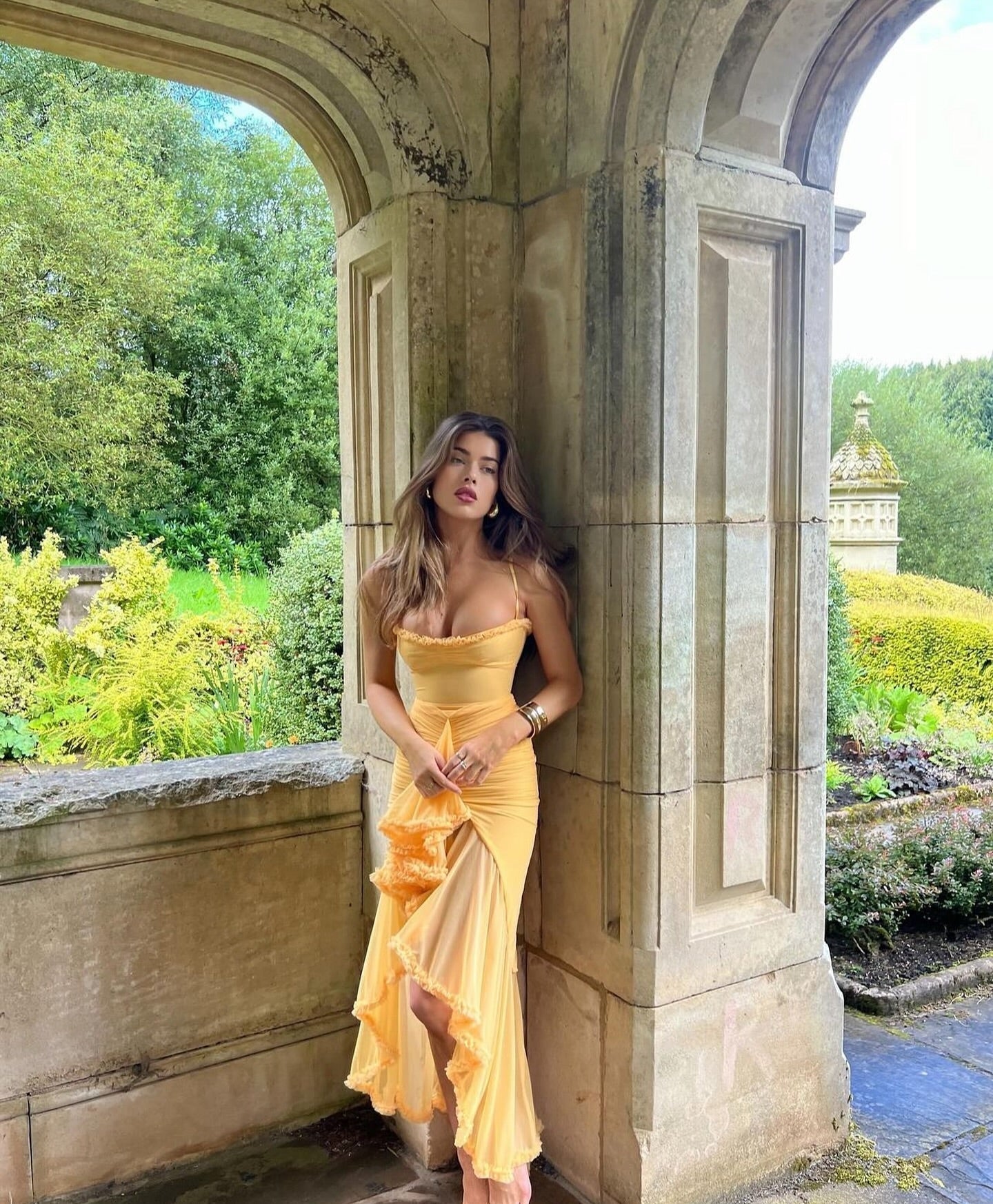 Ruby: Charming Ruffled Gown