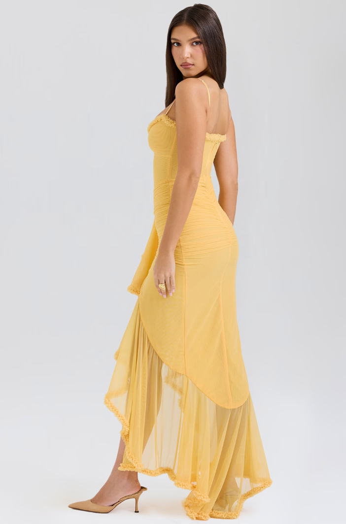 Ruby: Charming Ruffled Gown