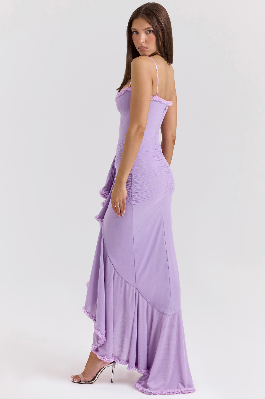 Ruby: Charming Ruffled Gown