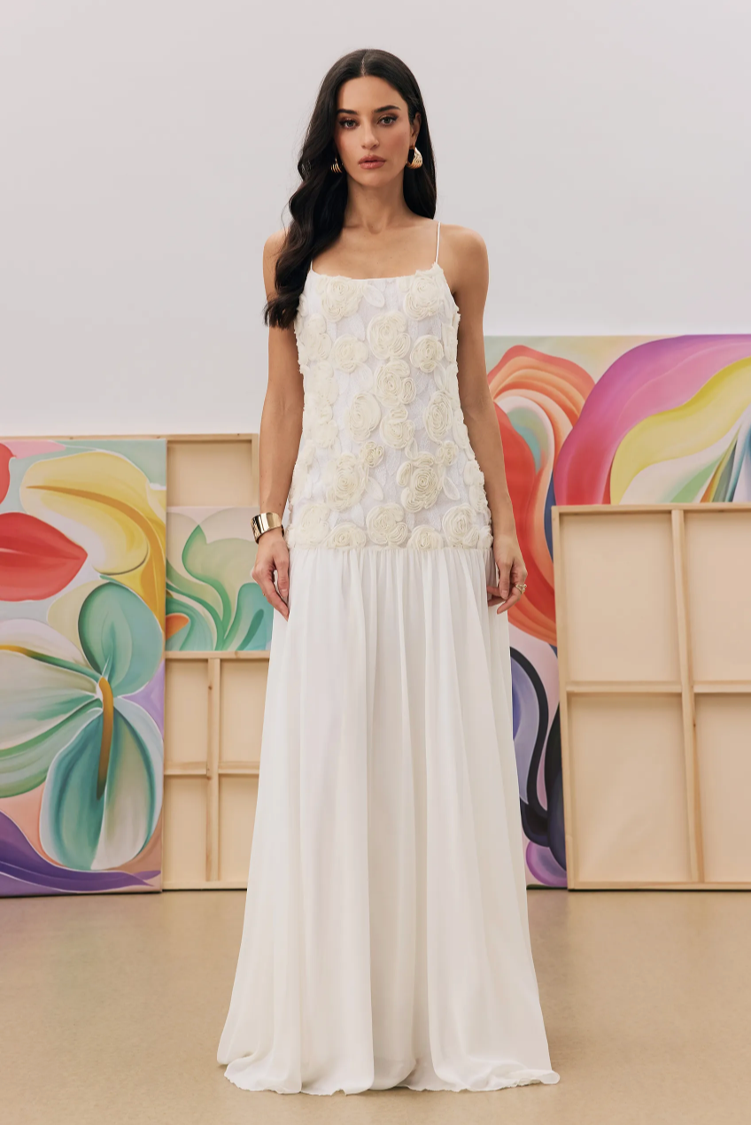 Myra: Floral Backless Maxi Dress