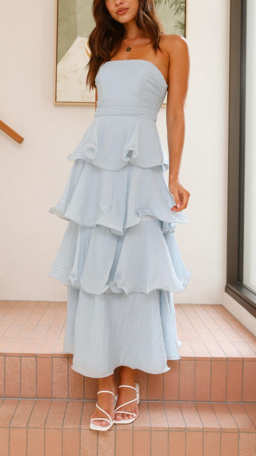 Kate: Tiered Ruffle Maxi Dress