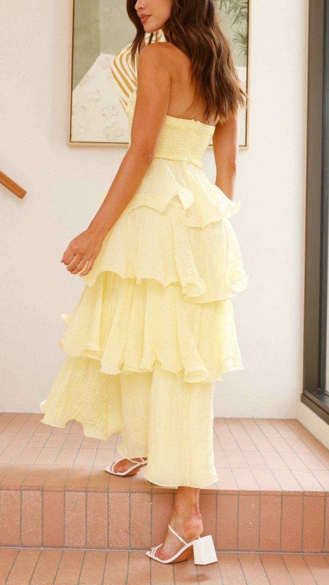 Kate: Tiered Ruffle Maxi Dress
