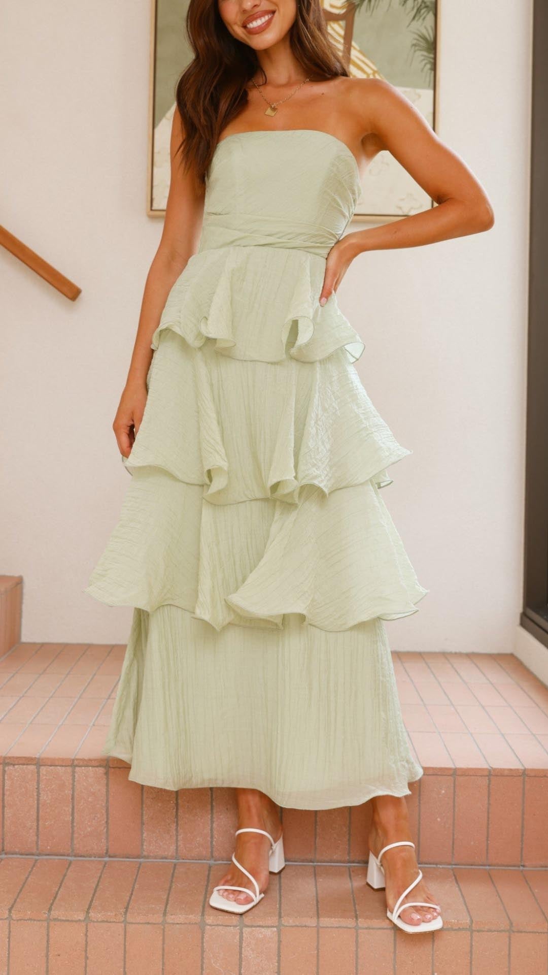 Kate: Tiered Ruffle Maxi Dress