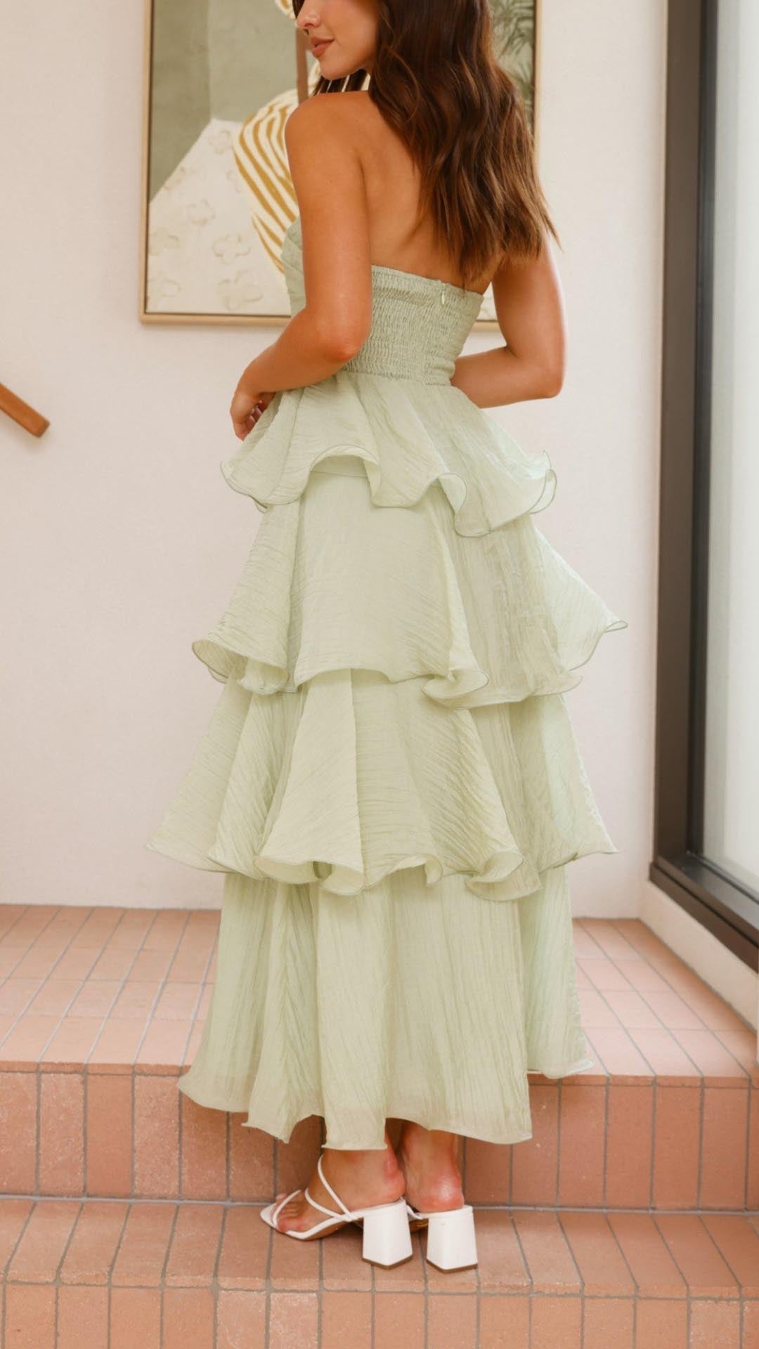 Kate: Tiered Ruffle Maxi Dress