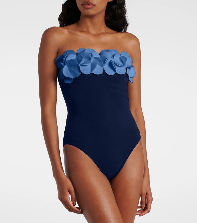 Vita Di Palma™ | Bandeau 3D Flower One Piece Swimsuit Set