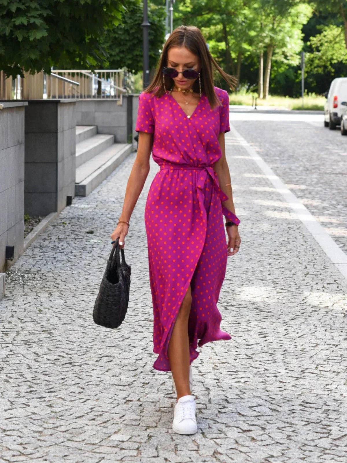 Vita Di Palma™ | Linda Dress – Flattering Fit & Breathable Elegance