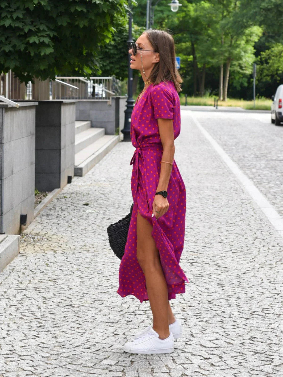 Vita Di Palma™ | Linda Dress – Flattering Fit & Breathable Elegance