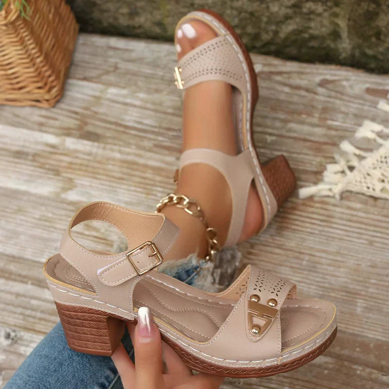 Jonna - Orthopedic Sandals with block heel