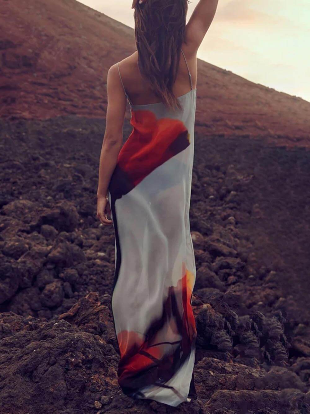 Vita Di Palma™ | Vacation Abstract Tulip Maxi Dress