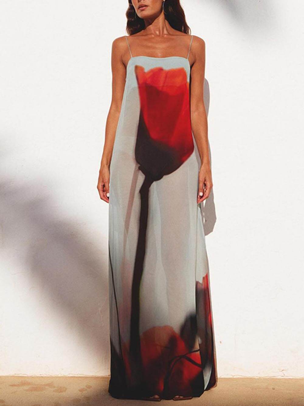 Vita Di Palma™ | Vacation Abstract Tulip Maxi Dress