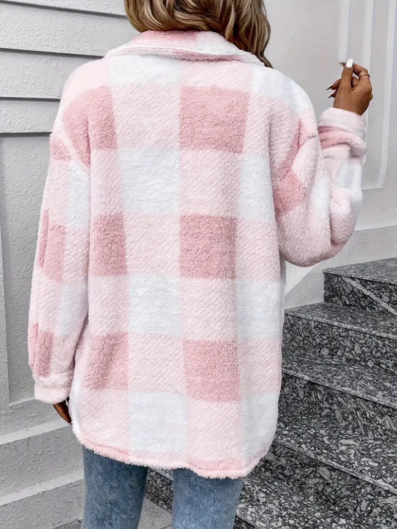 Vita Di Palma™ | Plaid Teddy Coat