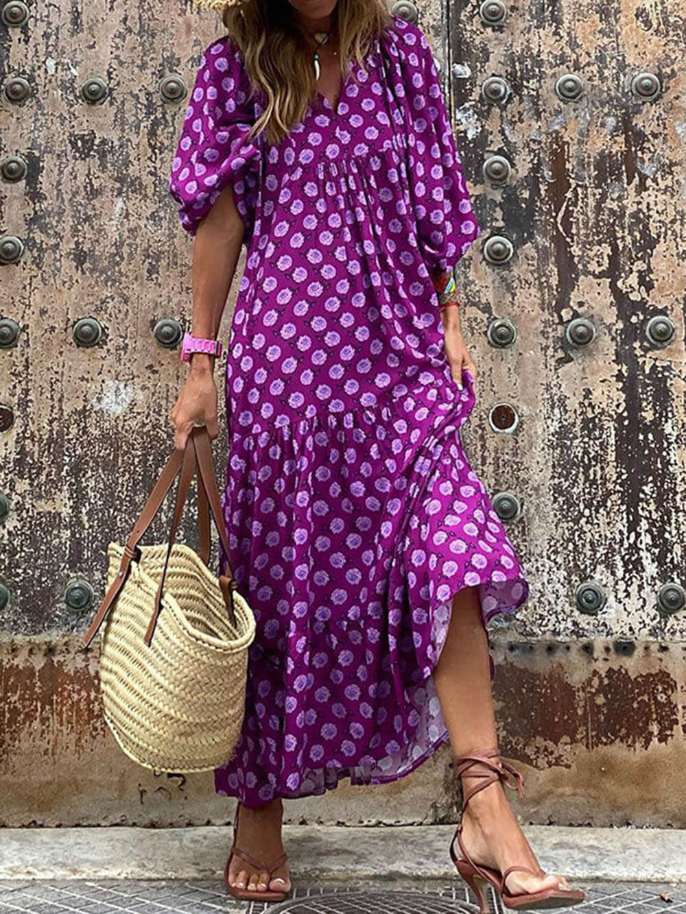 Vita Di Palma™ | Bohemian Printed Maxi Dress