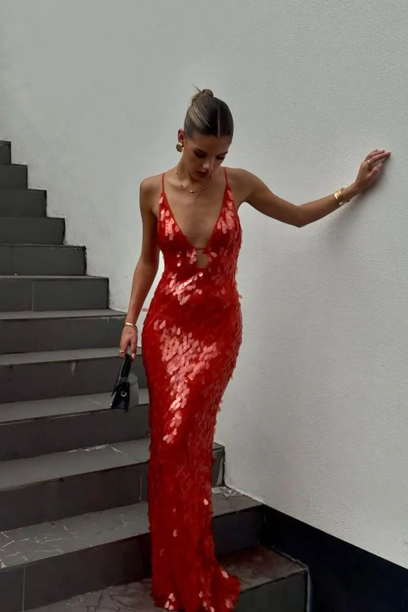 Kailani: Sequin Maxi Long Dress