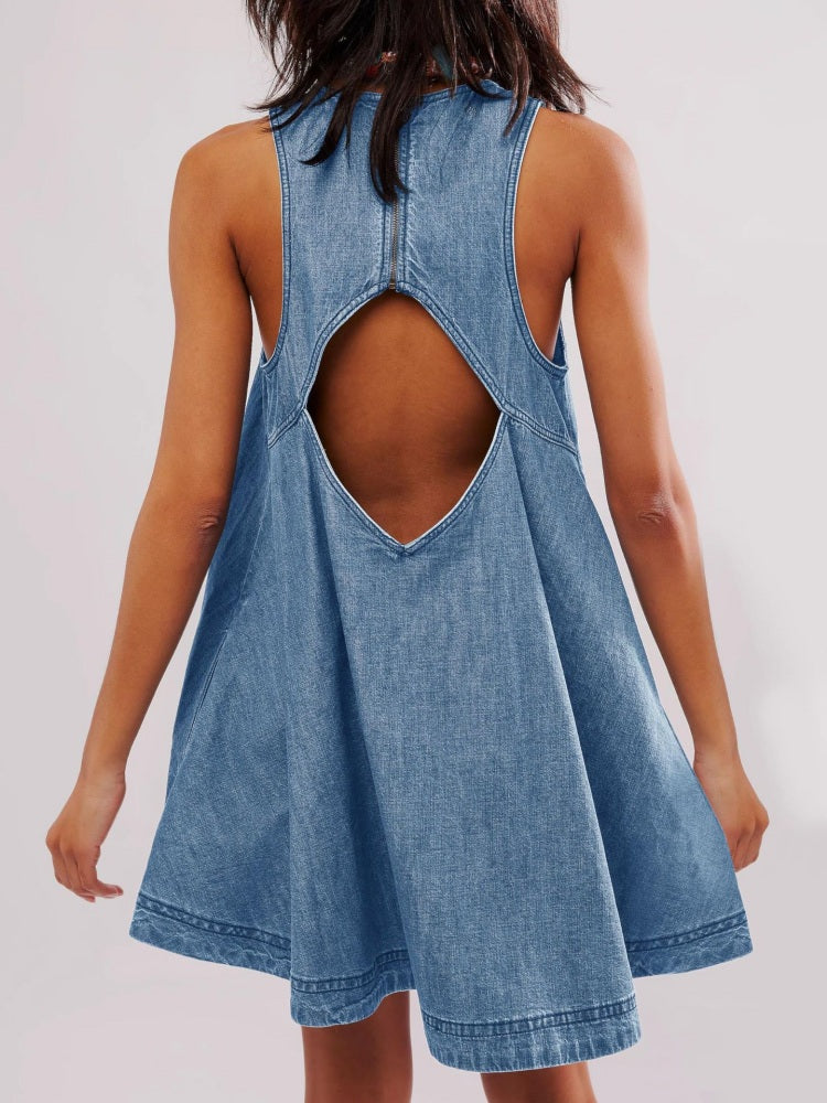 Vita Di Palma™ | Sunset Stroll Denim Mini Dress