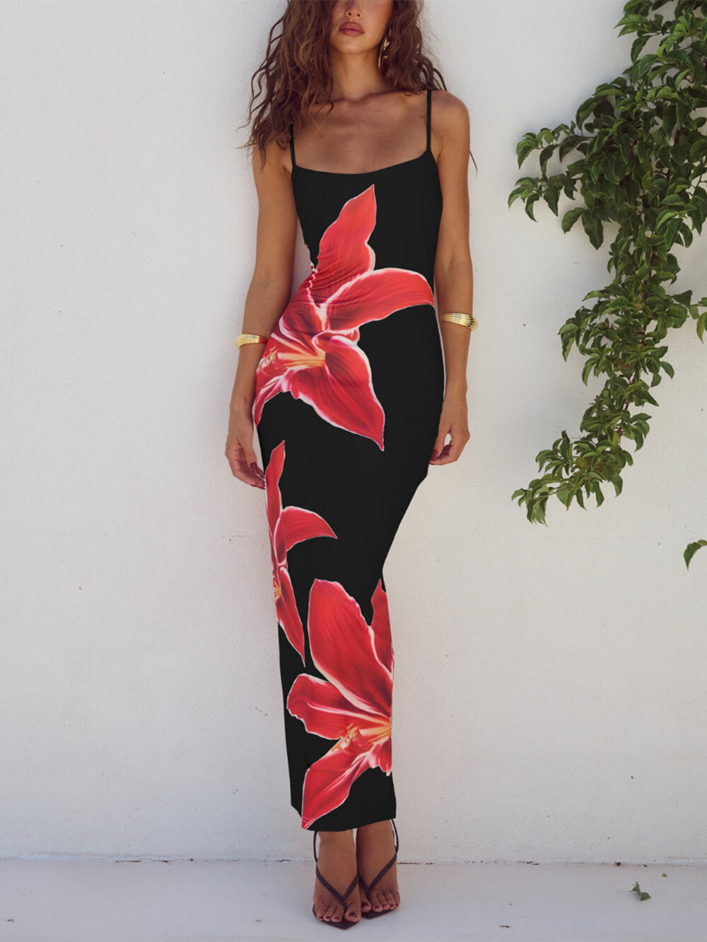 Vita Di Palma™ | Unforgettable Abstract Floral Print Maxi Dress