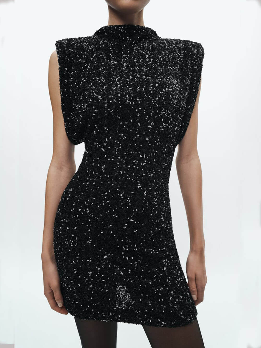 Vita Di Palma™ | Shoulder Pads Sequin Dress