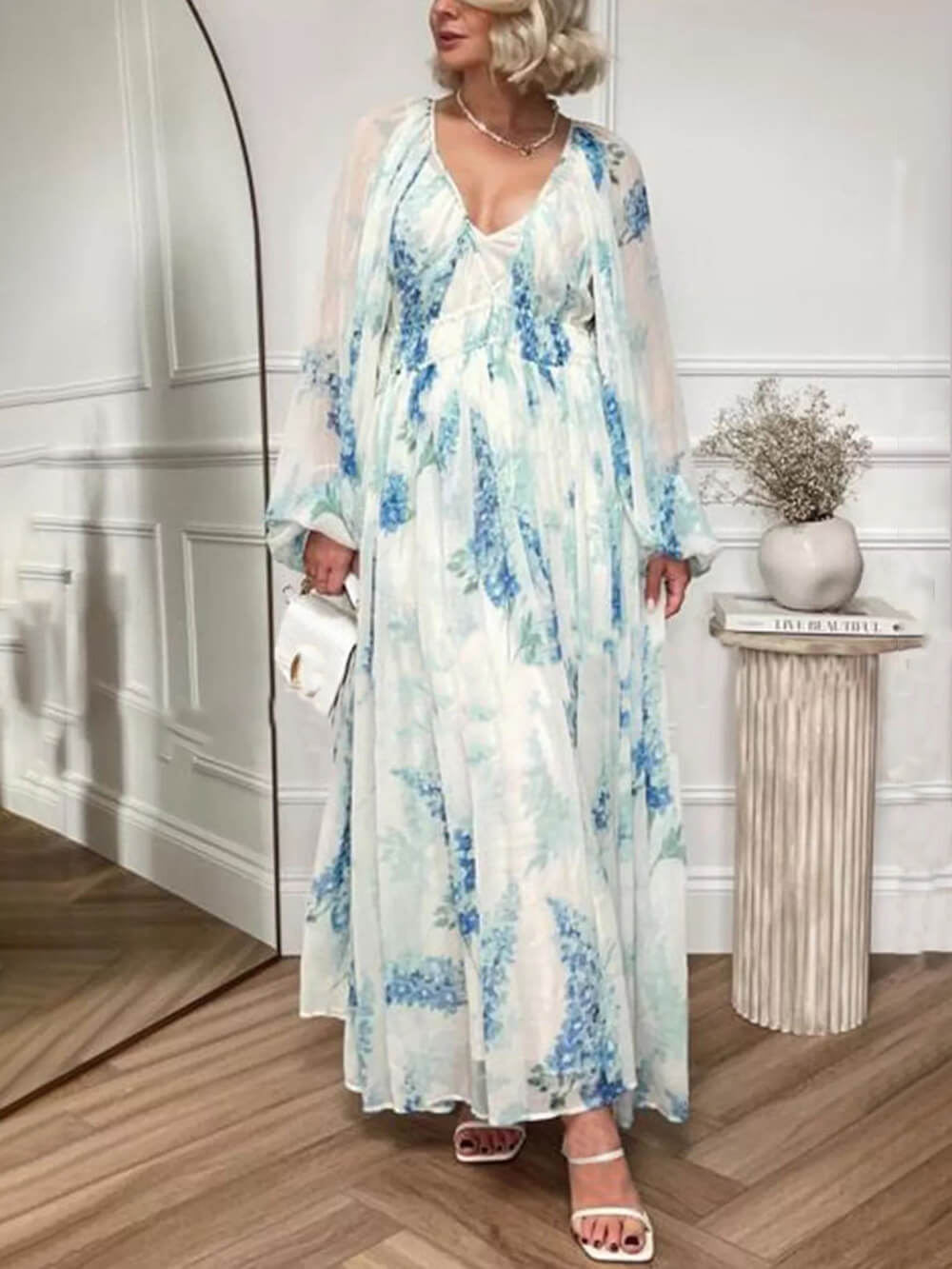 Vita Di Palma™ | Ocean Flower Maxi Dress