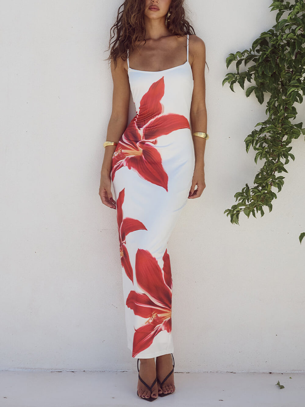 Vita Di Palma™ | Unforgettable Abstract Floral Print Maxi Dress