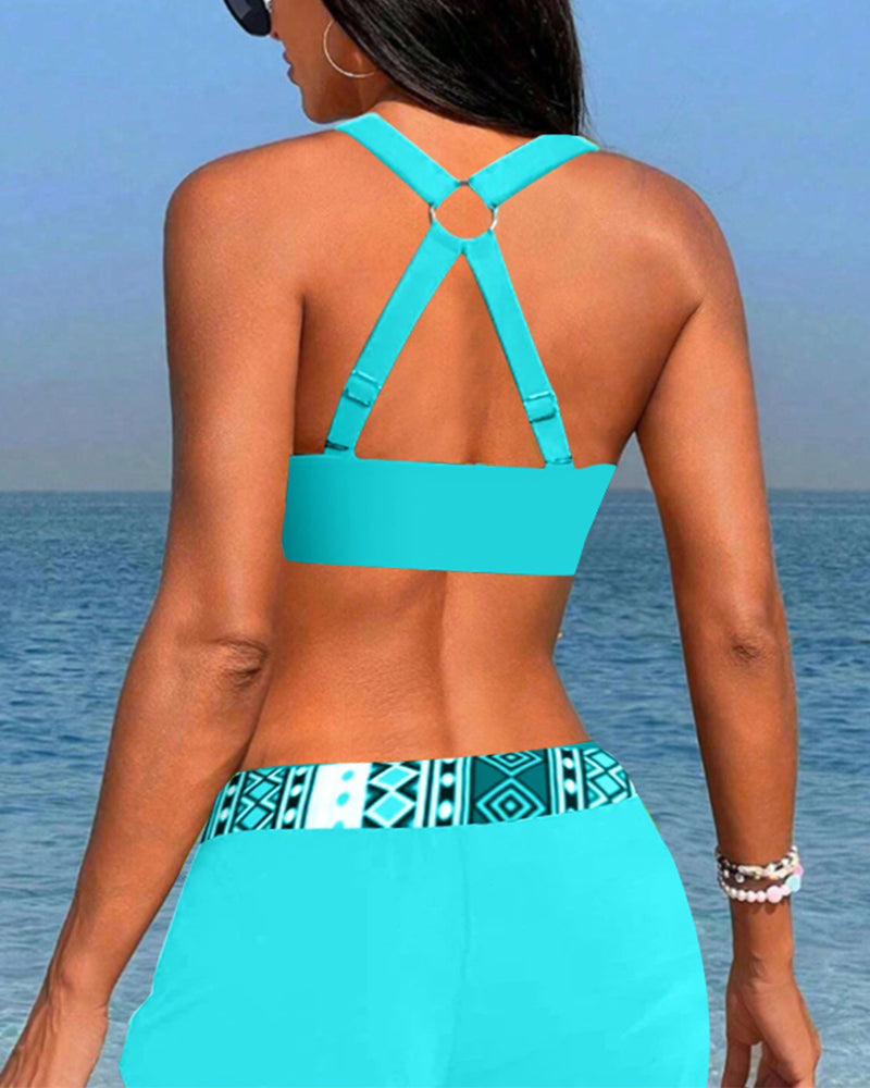 Vita Di Palma™ | Geometric High-Waist Bikini