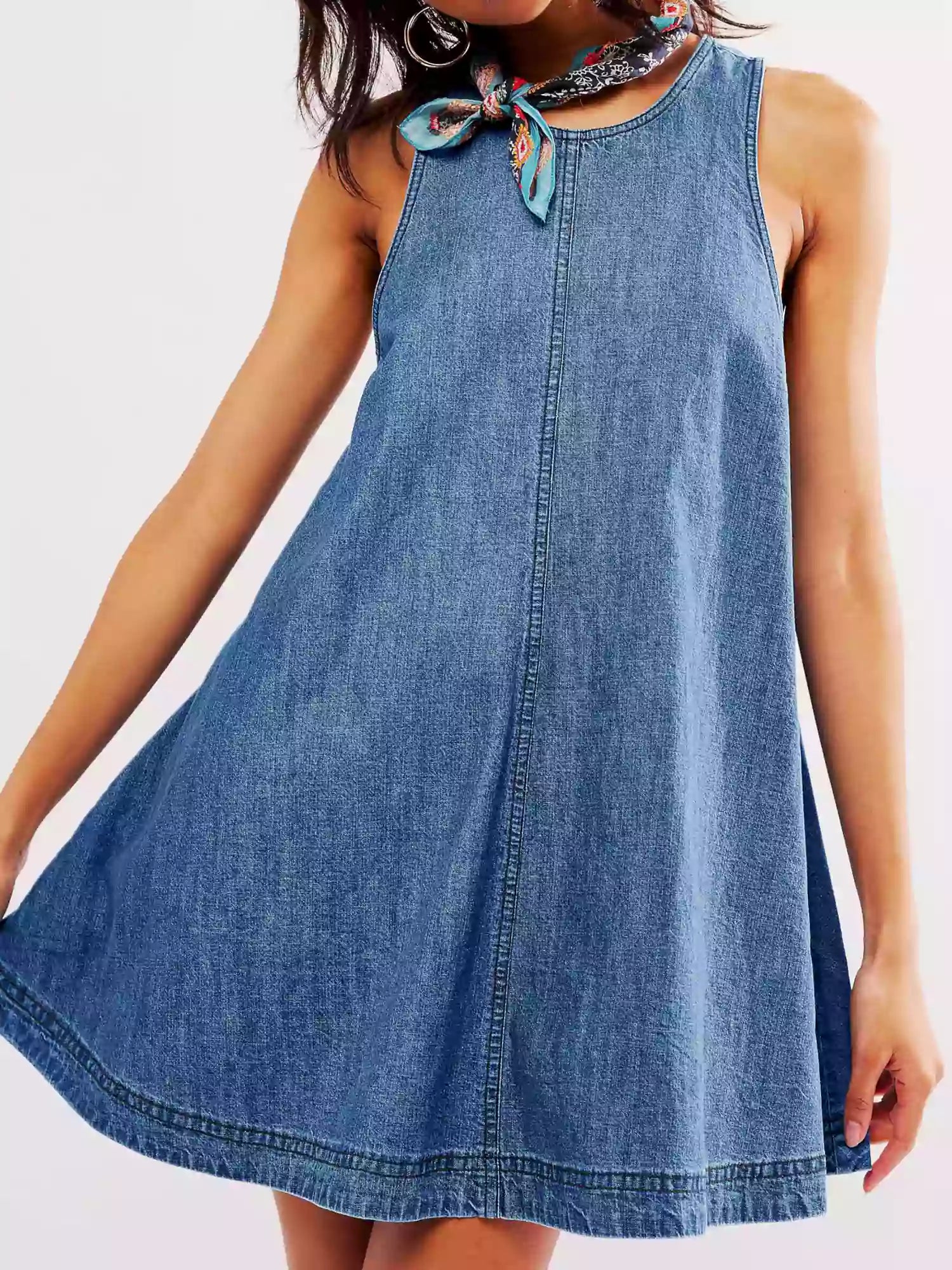 Vita Di Palma™ | Sunset Stroll Denim Mini Dress