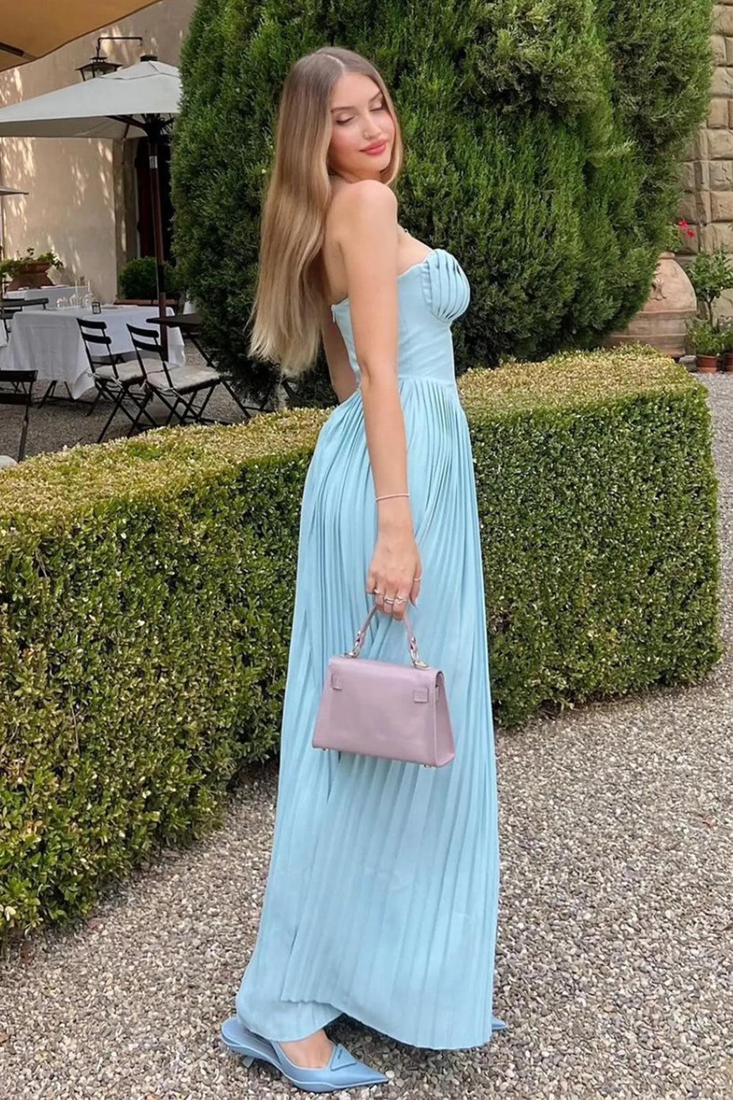 Cora: Strapless Maxi Dress