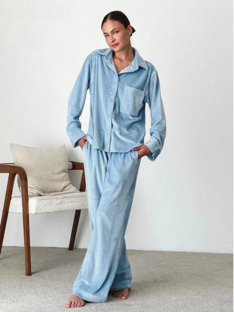 Alissa | Baby Blue Pyjama Set