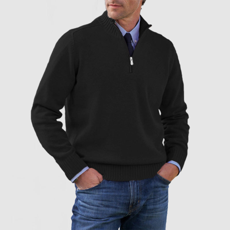 Vita Di Palma™ | Solid Zipper Sweater