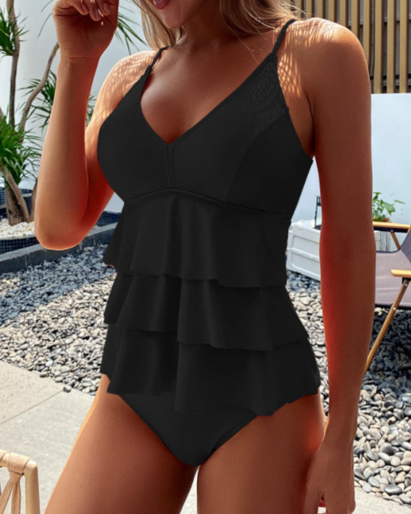 Vita di Palma™ | Sarah One-Piece Swimsuit with Ruffle Accents