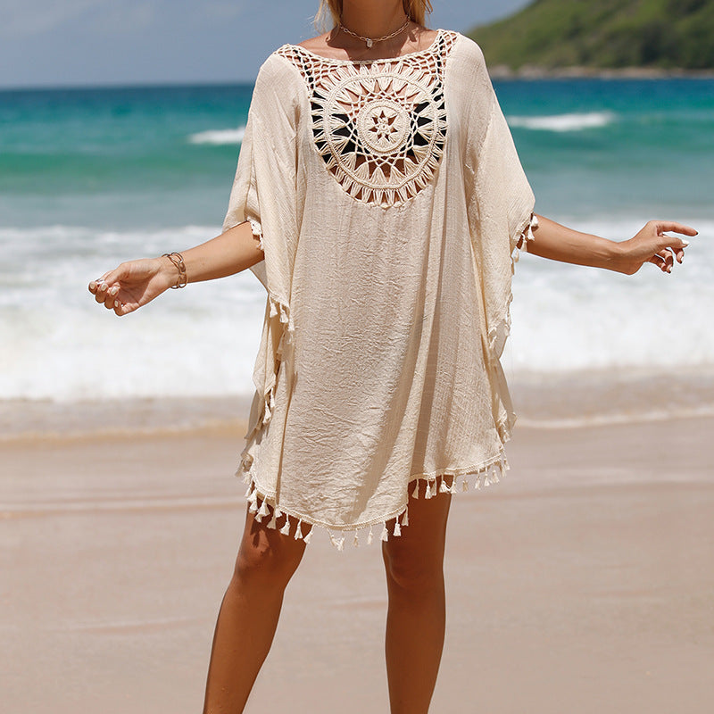 Vita Di Palma™ | Barefoot Dreams: Beach Sun Protection Cover-Up In Pearl