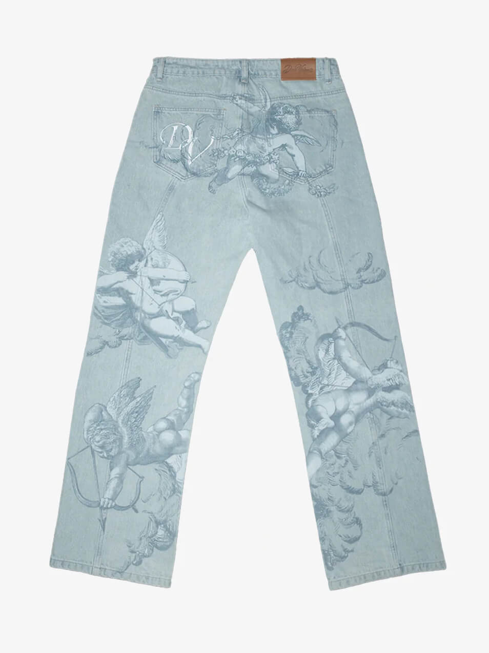 Vita Di Palma™ | Washed Blue Cupid Print Jeans