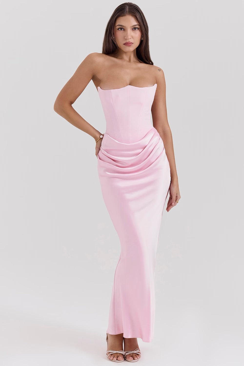 Tessa: Strapless Maxi Dress