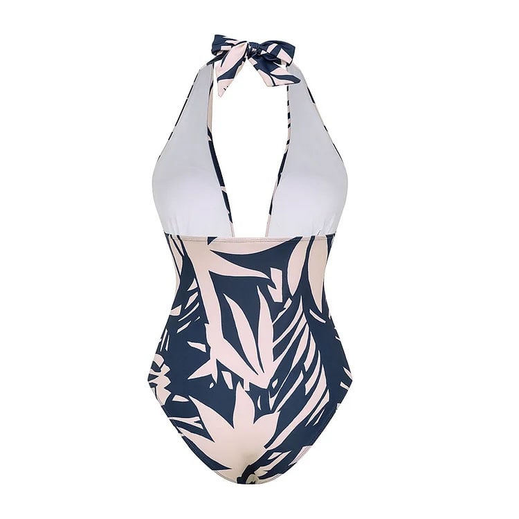 Vita Di Palma™ | V Neck Printed Swimsuit Set