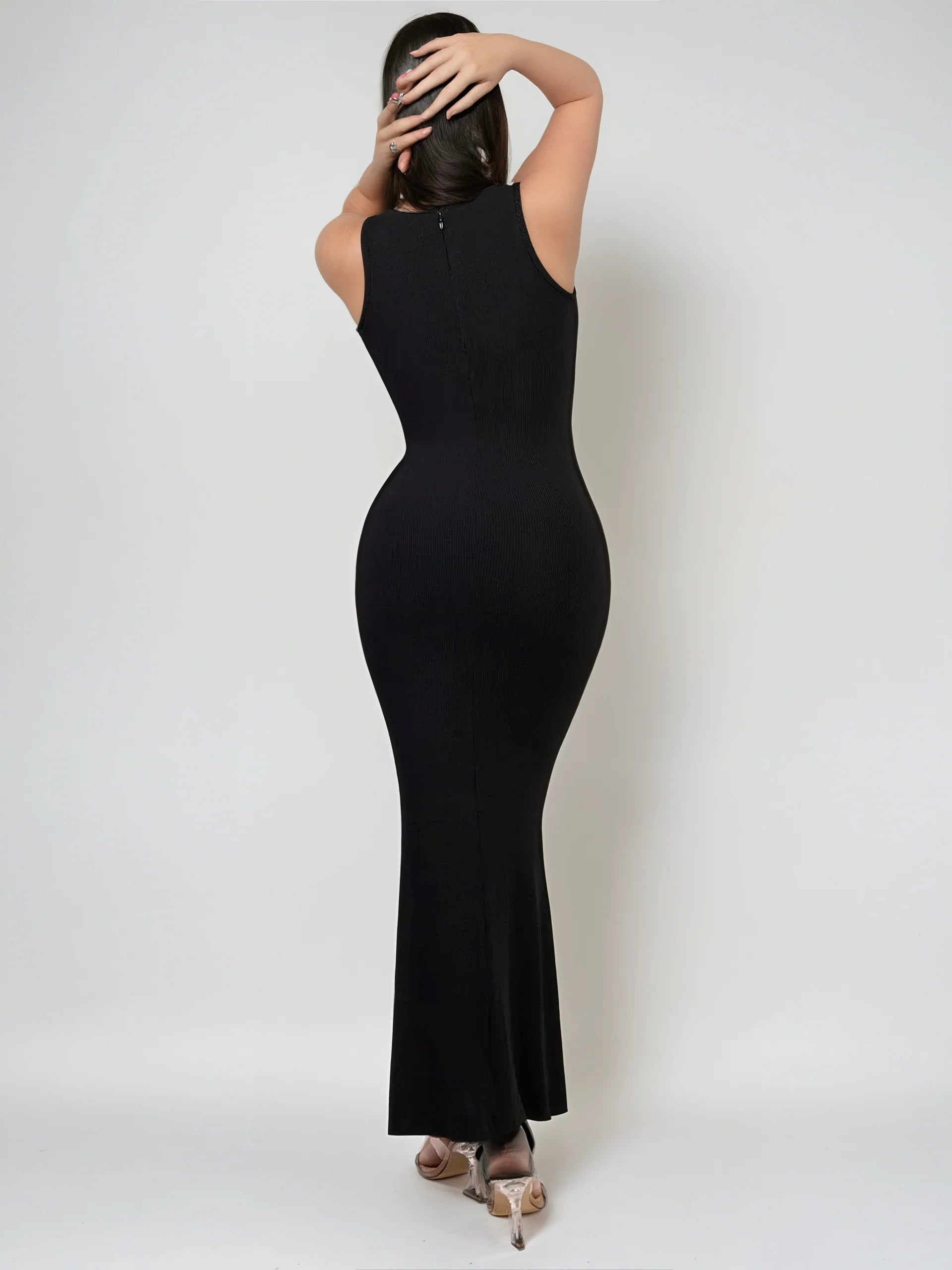 Vita Di Palma™ | Crew Neck Maxi Shapewear Dress