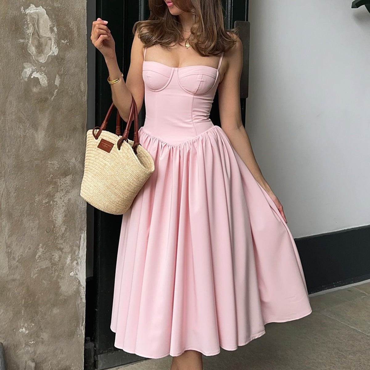 Ciara: Bustier Midi Dress